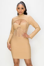 Load image into Gallery viewer, Bustier Lace Bandage dress