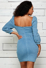 Load image into Gallery viewer, Detailed Denim Dress