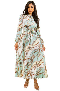 Pleated Maxi Luxury dress