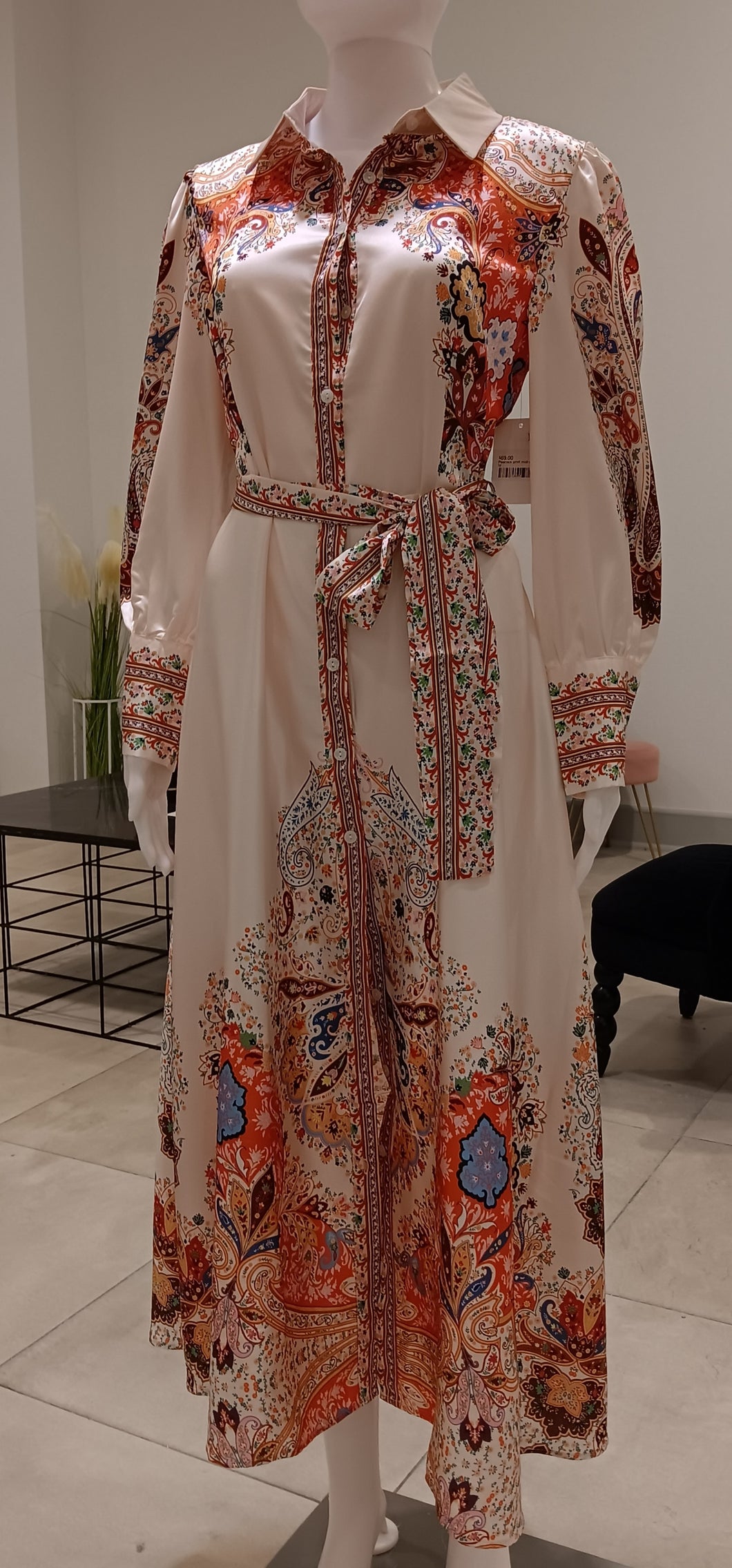 peacock midi dress WILLA dress Peacock Feather S